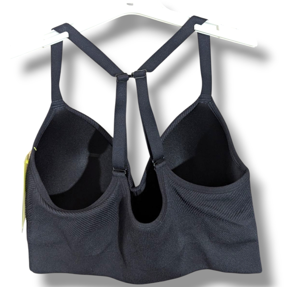 NWT LARGE All In Motion Black Seamless Bra - Picture 3 of 11